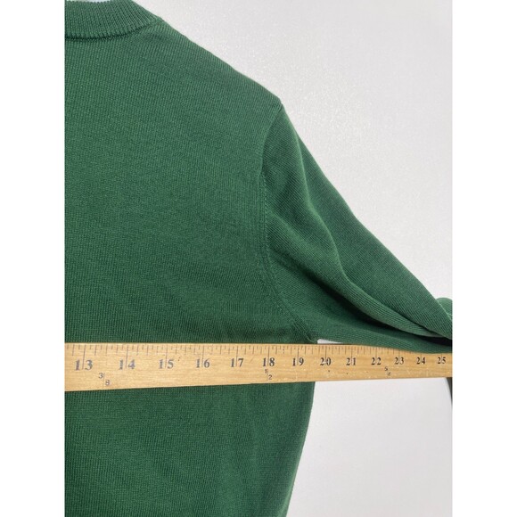 ModCloth Sweater Womens Large Green Purring in Poinsettia Graphic Pullover Cat - Picture 8 of 11